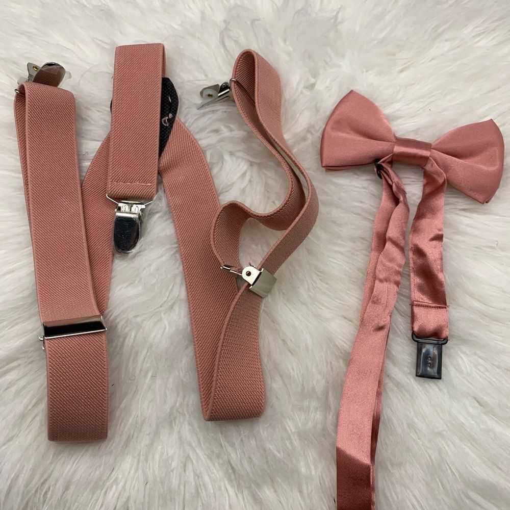 Boys Suspender Bow Tie
